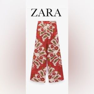 Fabulous wide leg printed linen pants.